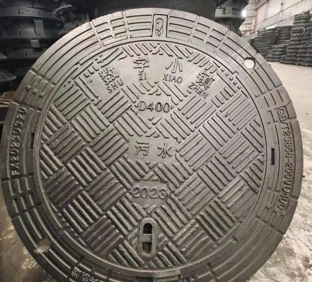 潜江经济开发区球墨铸铁防沉降井盖展示